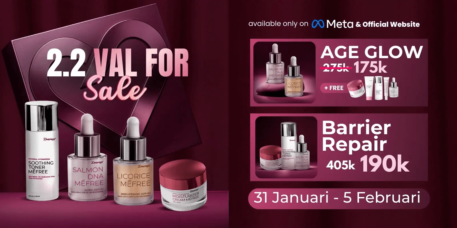 Februari 2.2 val for sale 20Mefree